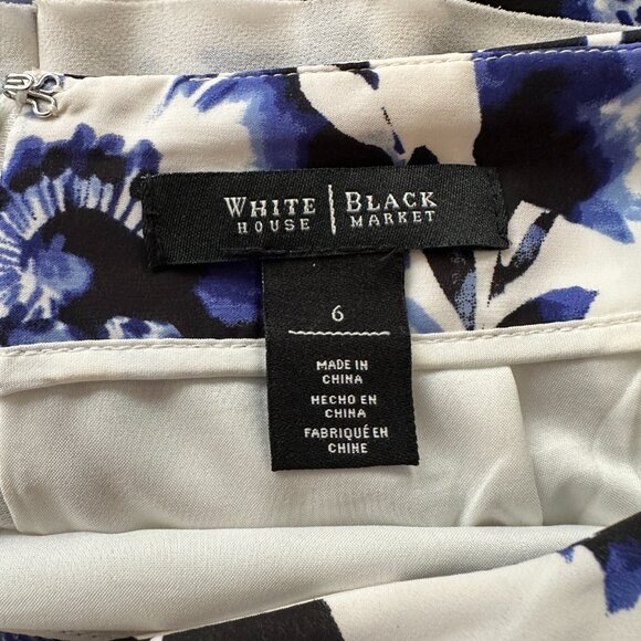 White House Black Market Floral Ruffle Pencil Skirt - Picture 8 of 10